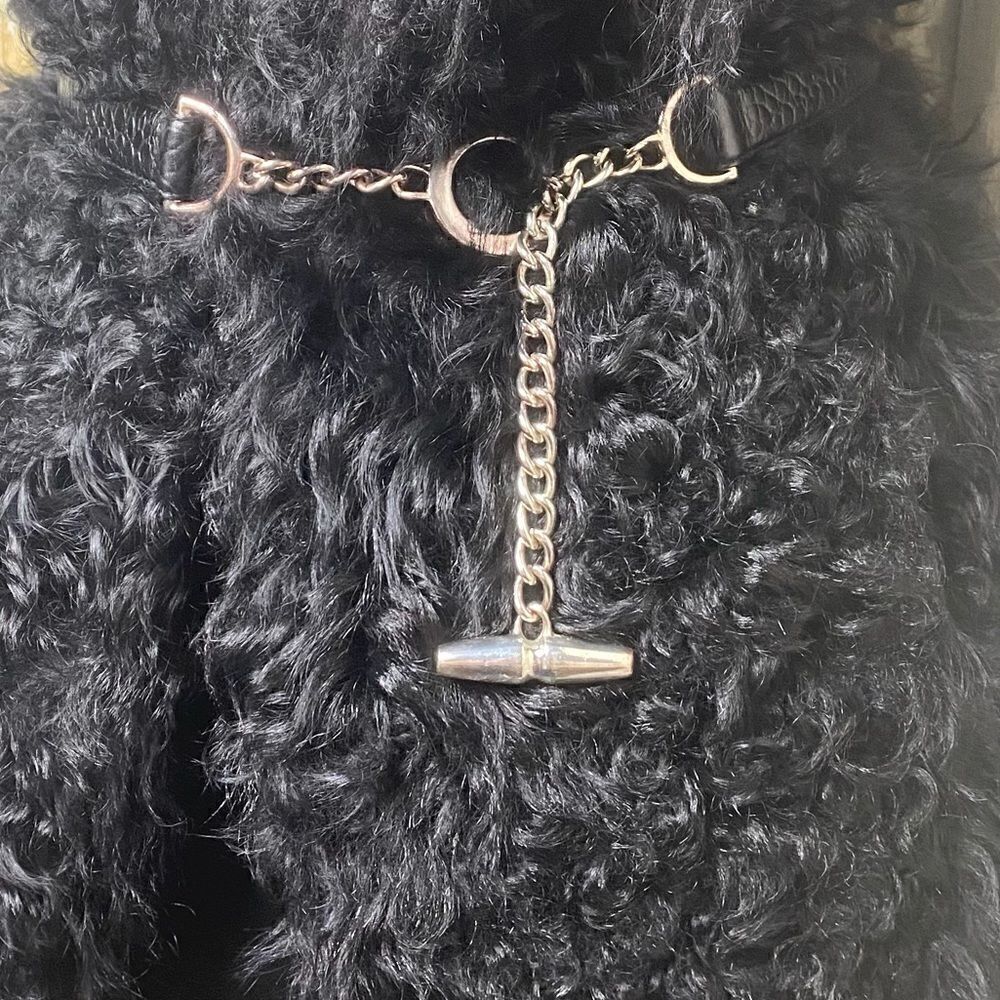 Ralph Lauren Long Black Curly Lamb Shearling Vest - Picture 10 of 16